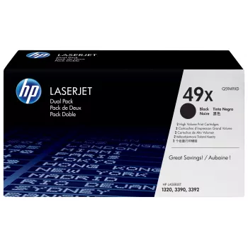 HP 49X suure saagisega must toonerikassett kahepakend (Q5949XD)