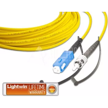 Lightwin LSP-09 SC-ST 3.0 Single-Mode Simplex Fiiberkaabel, 1m, LSZH, kollane