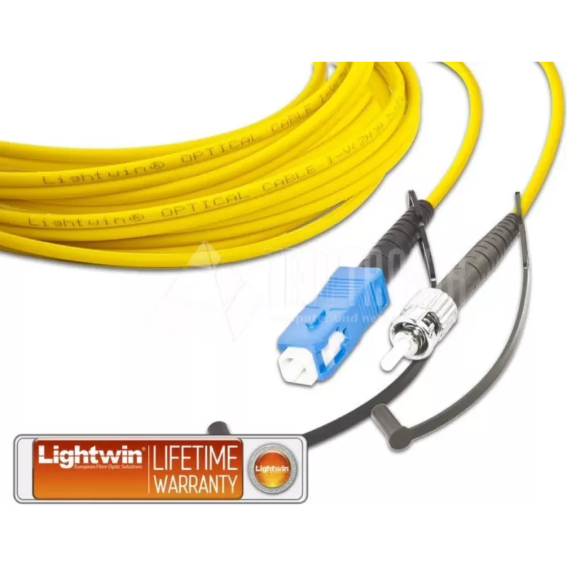 Lightwin LSP-09 SC-ST 3.0 Single-Mode Simplex Fiiberkaabel, 1m, LSZH, kollane