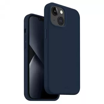 UNIQ Lino Marine Blue ümbris iPhone 14 Plus / 15 Plus 6.7 inch jaoks