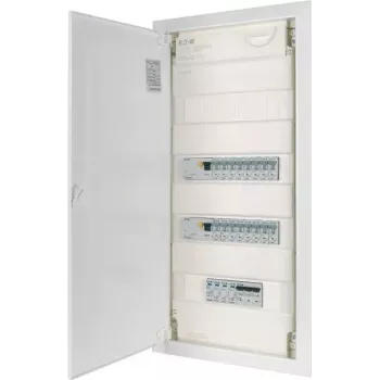 EATON KLV-PW-48-1PXL-1SPD-2PXF-16PLI 4-realine eeljuhtmestatud jaotuskilp, 48 moodulit, IP30, valge