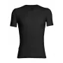 Icebreaker Anatomica S/S V T-särk - Must/Monsoon (suurus L)