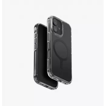UNIQ LifePro Xtreme MagClick laadimiskorpus iPhone 17 jaoks - must põrkeraam, läbipaistev tagakülg