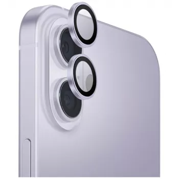 UNIQ Optix alumiiniumist kaamera objektiivi kaitseklaas iPhone 17 jaoks koos paigaldusraamiga Lavender