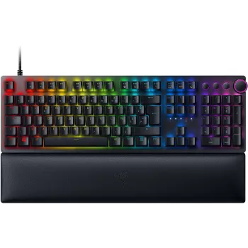 Juhtmega optiline mängurklaviatuur Razer Huntsman V2, Linear Red lülitid, Põhjamaade paigutus, RGB, must (RZ03-03930600-R3N1)
