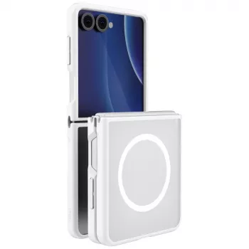UNIQ Veren AF Magclick laadimiskott Samsung Galaxy Z Flip8 jaoks, valge