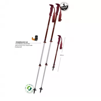 Komperdell Trailmaster Zero Compact matkakepid - Malbec