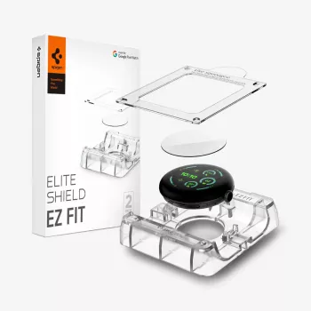 Spigen Elite Shield EZ Fit 2-Pack Hydrogeelkile ekraanikaitse Google Pixel Watch 3/4/5 (45 mm) jaoks, läbipaistev