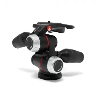 Manfrotto MHXPRO-3WX 3-suunaline pan-tilt pea tõmmatavate hoobadega, alumiinium, 8kg kandevõime, kiirkinnitusplaat 200PL-14, must