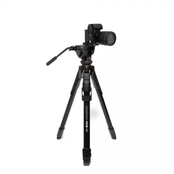 Manfrotto MKONEVA-500X Hübriid foto-video kolmjalg vedelpeaga, 5-sektsioonilised alumiiniumist jalad, klapplukud, kiirkolonn, kandekott