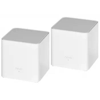 Tenda MX3 (2-Pack) AX1500 Terve kodu Mesh Wi-Fi 6 süsteem, Dual-Band, 2 Gigabit porti seadme kohta, Valge