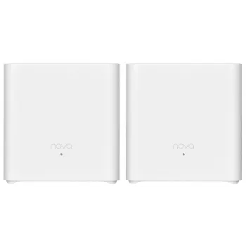 Tenda MX3 (2-Pack) AX1500 Terve kodu Mesh Wi-Fi 6 süsteem, Dual-Band, 2 Gigabit porti seadme kohta, Valge