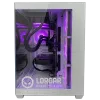 LORGAR ADVANCED A201 mänguarvuti - AMD Ryzen 5 7500F, GeForce RTX 5060 Ti 16GB, 32GB DDR5, 1TB NVMe SSD, 750W PSU, valge