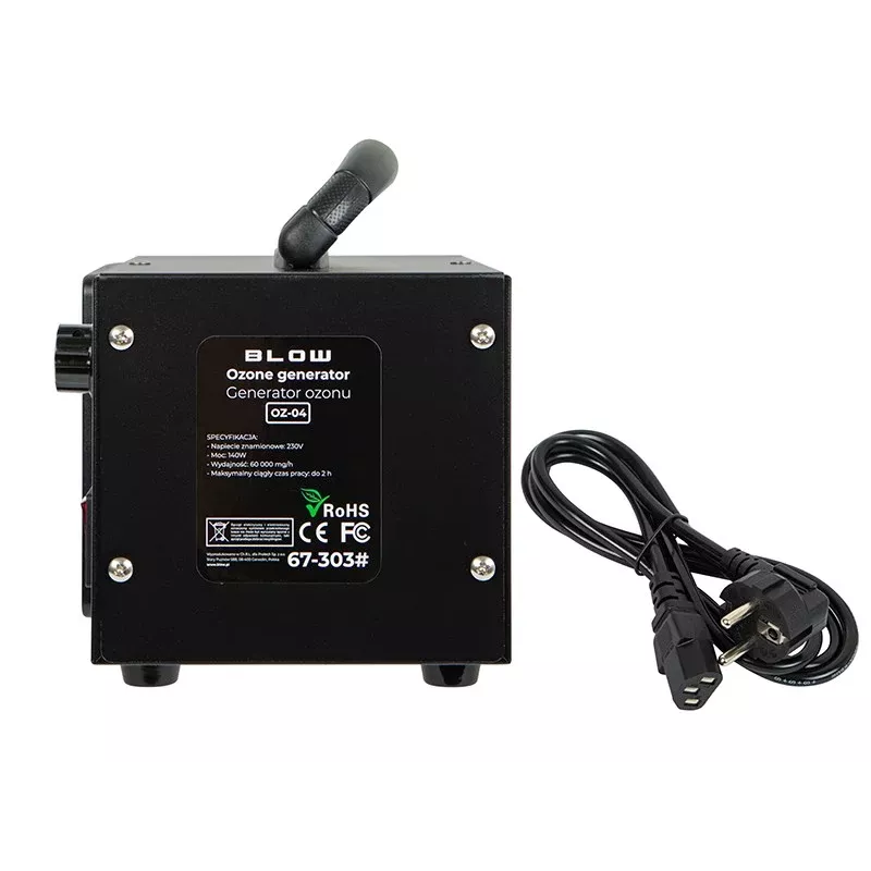 BLO OZ-04 Osoonigeneraator 60 000 mg/h 140W Roostevabast terasest õhupuhasti