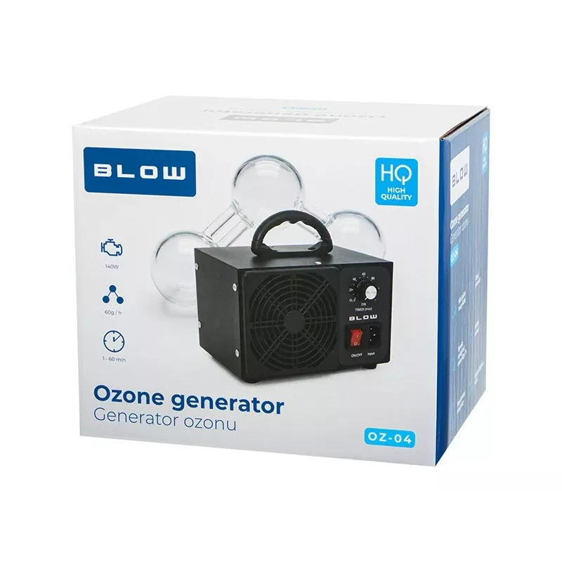 BLO OZ-04 Osoonigeneraator 60 000 mg/h 140W Roostevabast terasest õhupuhasti