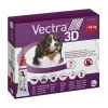 Ceva Vectra 3D tilk-ravim väga suurtele koertele üle 40 kg, 3 pipetti, igaüks 8,0 ml