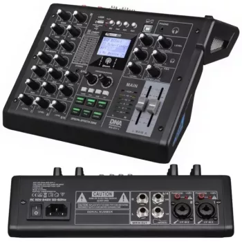 DNA PROFESSIONAL DNA MIX-EFF 4 Analooghelimikser 4 kanaliga USB-ga