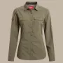 Craghoppers Naiste NosiLife Adventure Pikkade Varrukatega Särk III - Wild Olive - XL