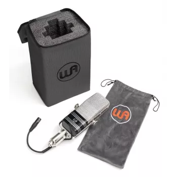 Warm Audio WA-44 lintmikrofon - must, roostevaba teras, kaheksakujuline, passiivne, Custom CineMag trafo