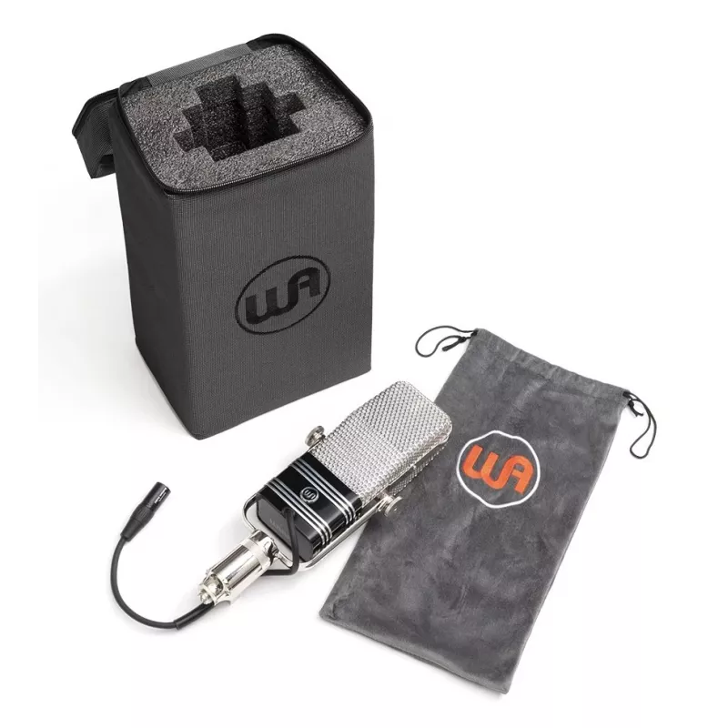 Warm Audio WA-44 lintmikrofon - must, roostevaba teras, kaheksakujuline, passiivne, Custom CineMag trafo