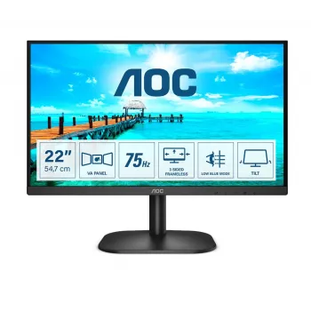 AOC B2 22B2H 21,5 inch Full HD VA monitor 75Hz, HDMI, VGA, VESA, must