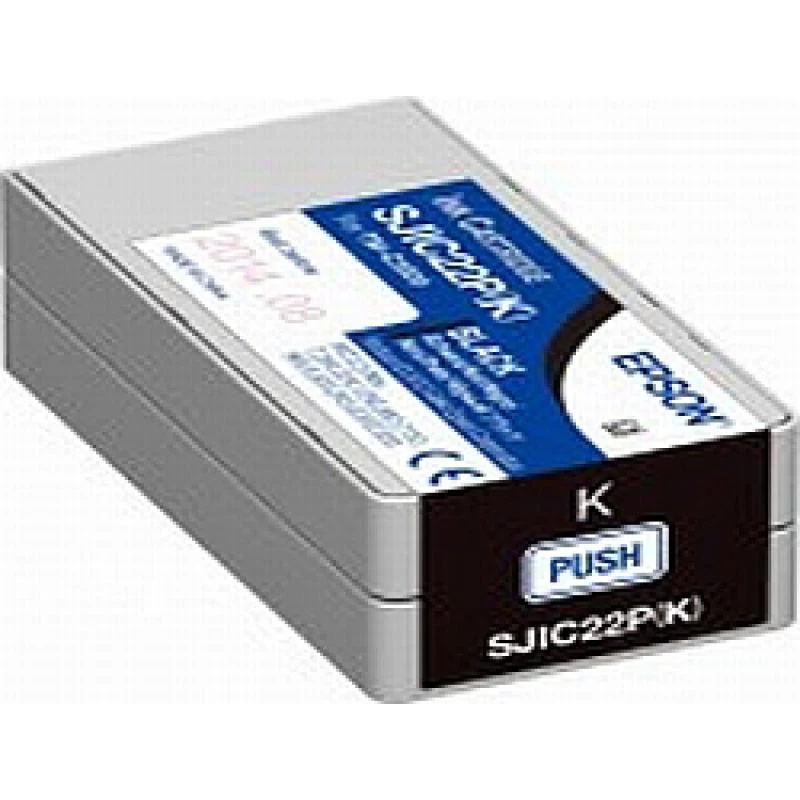 Epson SJIC22P(K) must tindikassett ColorWorks C3500 jaoks