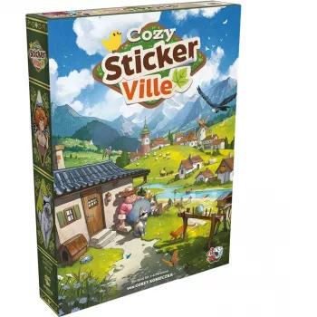 ASMODEE Cozy Stickerville kleepsuderaamat | TOPModel seeria | 24 lehekülge, 6 kleepsuplekki | Loominguline mäng vanusele 6+