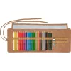 Faber-Castell Polychromos Multivärviline 34-osa kunstnike värvipiliatsite komplekt koos PITT Artist Pens ja pintsliga