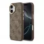 Guess Apple iPhone 17 PU-nahast 4G kuldse raamiga MagSafe ümbris pruun