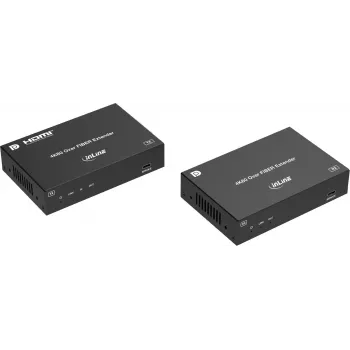 InLine® KVM-pikendaja, DP 4K/60Hz, SingleMode-kiud, 10km, komplekt (57885O)