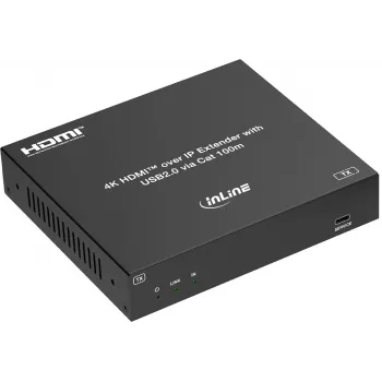 InLine® KVM-i pikendaja IP kaudu, HDMI 4K/60Hz, 100m, saatja (TX) (57886I)