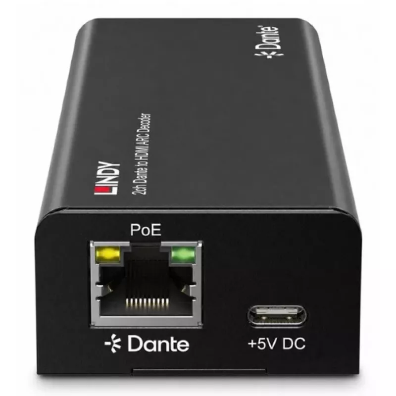 Lindy 2ch Dante to HDMI ARC dekooder
