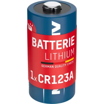 ANSMANN 1510-0072 CR123A Liitiumaku – 3V 1600mAh, kõrge energiatihedus, 10-aastane säilivusaeg (hulgipakend)