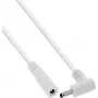 InLine® DC-pikenduskaabel, täisnurkne pistik, 3,5 x 1,35 mm, valge, 3 m