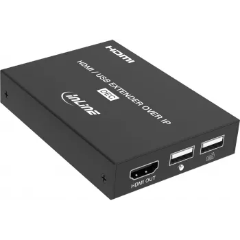 InLine® KVM-i pikendaja IP kaudu, HDMI Full HD, 150m, vastuvõtja (RX)