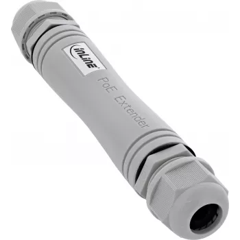 InLine® PoE+ pikendaja, IP67 välistingimustesse, 1 Gb/s, 30 W, kaskaaditav