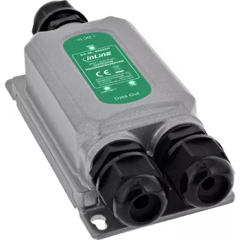 InLine® PoE+ meediakonverter välitingimustesse IP67 IK10 1 Gb/s RJ45 SFP