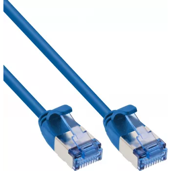 InLine® Slim Cat.6A U/FTP Patch-kaabel, 2m, sinine, 10GbE, LSZH