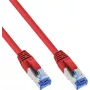 INLINE B-76805R 25-pakk Cat.6A S/FTP LSZH patch-kaabel, 5m, punane