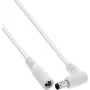 InLine® DC pikenduskaabel, täisnurkse pistikuga, 5,5 x 2,5 mm, valge, 5 m