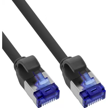 INLINE B-74903S Slim Cat.6A S/FTP LSZH Patch-kaabel, 3m, must, 60-pakk
