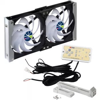 Titan TTC-SC20(A)/V2+ kahekordne külmiku ventilatsiooniventilaator 92x25mm IP55 taimeriga ja alaldiga