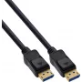 InLine® DisplayPort 2.1 kaabel, UHBR20 80 Gb/s, 2m, must, kullatud kontaktidega