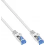 INLINE B-72655W Cat.6A S/FTP LSZH Patch-kaabel, CCA, valge, 0,50 m, 100 tk hulgipakend