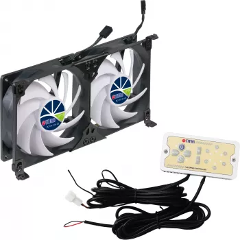 Titan TTC-SC22(A)/V2+ Kahekordne külmikuventilaator 92x25mm IP55 telkimiseks