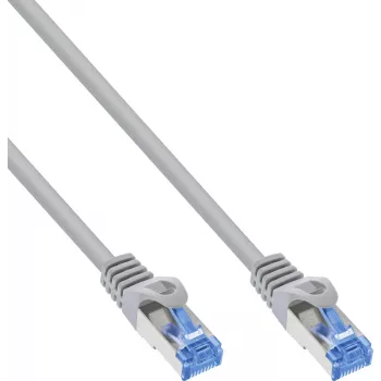 InLine® Cat.6A S/FTP LSZH Patch-kaabel, CCA, hall, 2m, 50-pakk