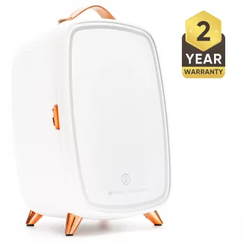 Rio FRBM-EU/1,0 6L Beauty Skincare Fridge LED-peegliga, valge