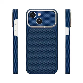 Evelatus Apple iPhone 15 Carbon Premium Edition MagSafe ümbris Midnight Blue