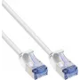 InLine® Slim Cat.6A U/FTP PiMf Patch-kaabel, valge, 1,5 m