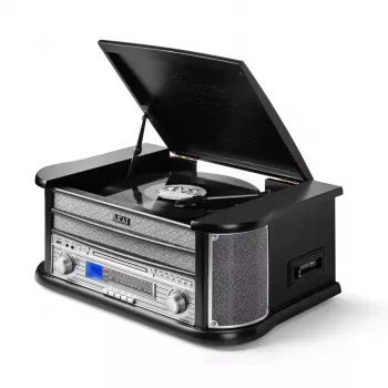 AKAI ATT-350CC plaadimängija CD, kasseti, USB salvestuse ja AM/FM-raadioga